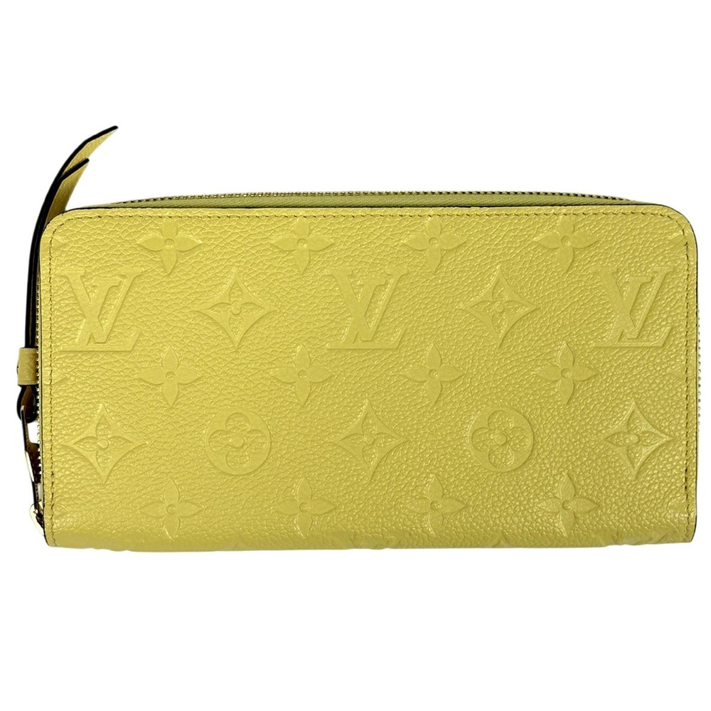Louis Vuitton Zippy Wallet Long Monogram Empreinte Yellow